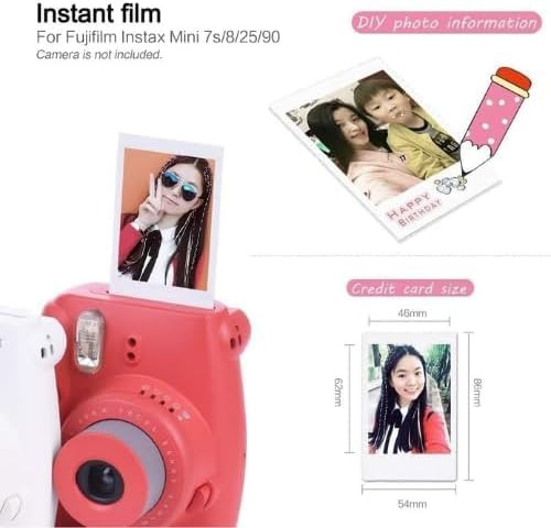 Fujifilm Instax Mini Instant Film, 10 Sheets X 1 Pack, Card Size Hakuba Lens Cleaner (1 Box: 10 Sheets) (3 Boxes (30 Sheets))
