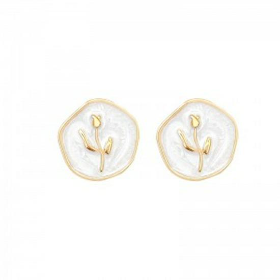 Elegante Süßwasserperlen-Ohrstecker für Damen - Trendig, Schlicht, Feenhafter Stil