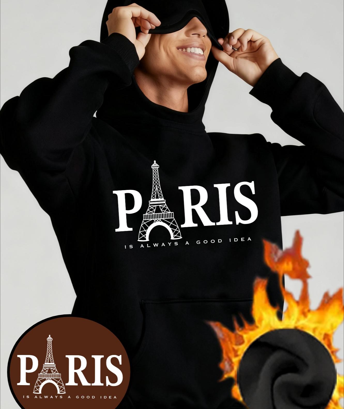 Hooded Sweatshirt with Eye Mask for Men, Soft & Relaxing, for Night Sleep S