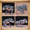 737PCS Creative The Three-Headed Dog Cerberus Fluffy Building Blocks Assemble Bricks Toys Gift For Children Kids