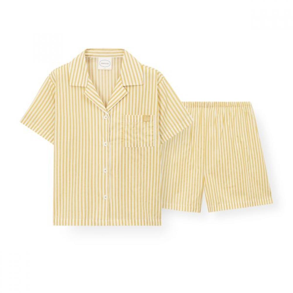 Orcite Women S Pajama Set Short Sleeve H141 Como muStard L