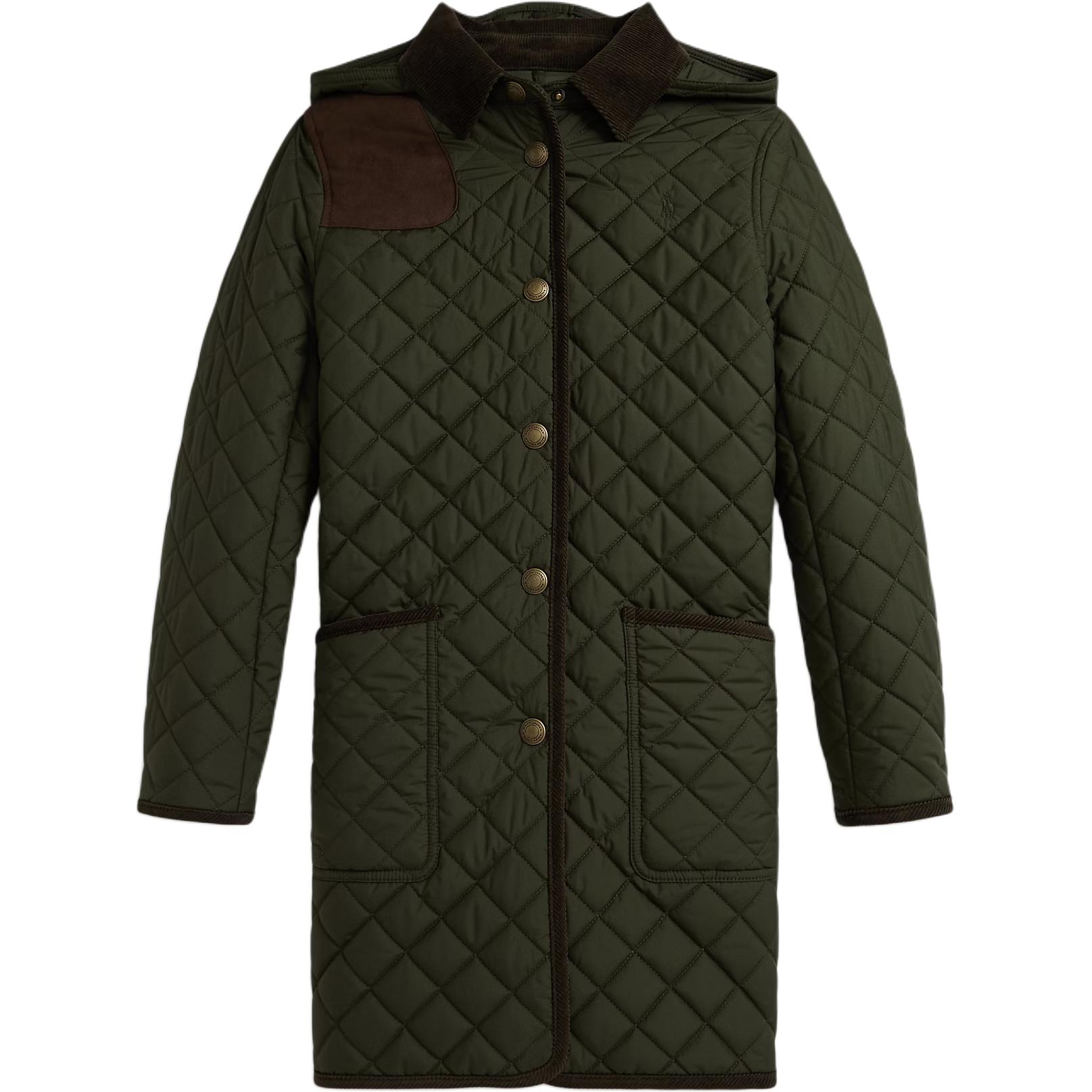 

Polo Ralph Lauren Водонепроницаемое Длинное Стеганое Хлопковое Пальто с Капюшоном Детская верхняя одежда 313973827-001 M