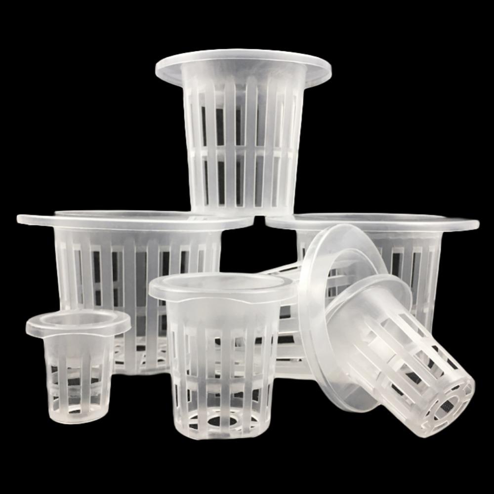 10Pcs Hydroponic Colonization Cup Soilless Mesh Plant Growing Basket Liquid Planting Pot Seedling Vegetable Water Nursery Cup