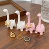 2026 Creative Cartoon Dinosaur Ring Holder Pink Multi Functional Durable Jewelry Packaging Display Ring Stand Tools Accessories
