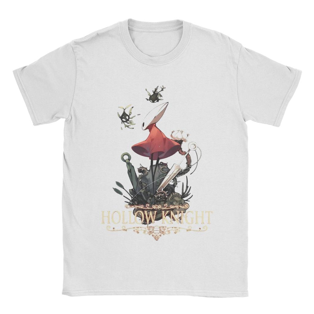 Men T-Shirts Game Hollow Knight Silksong Amazing Pure Cotton Tee Shirt Short Sleeve T Shirt Round Collar Clothes Plus Size