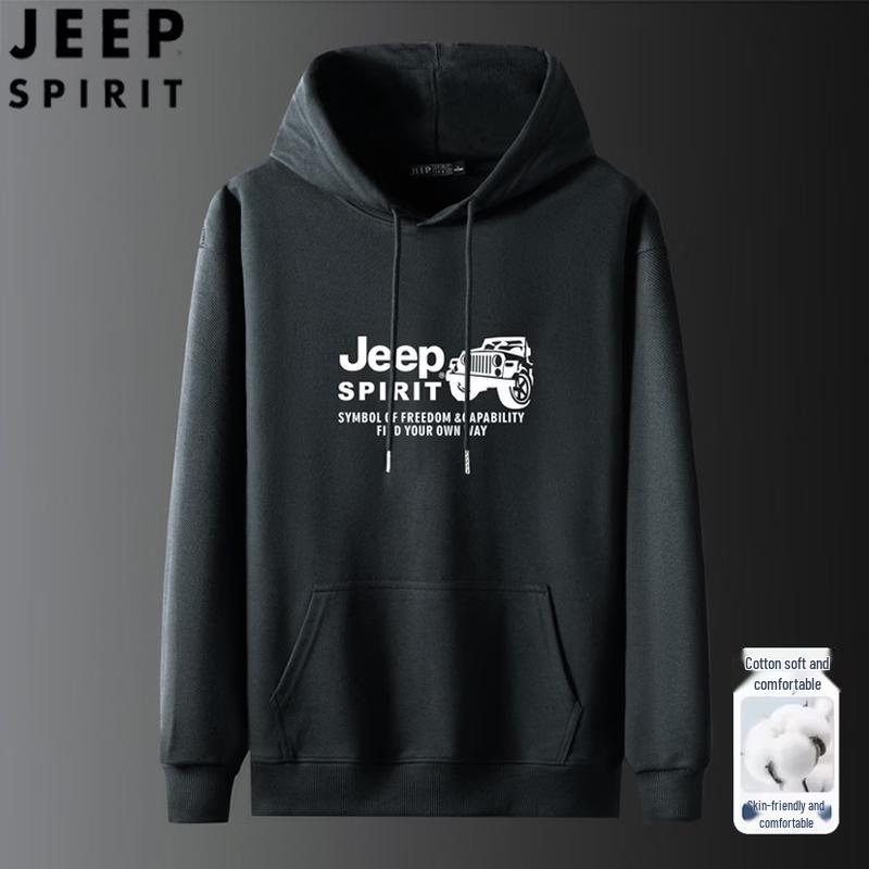 

Мужская толстовка с капюшоном JEEP SPIRIT, весна-осень 2026, повседневная L