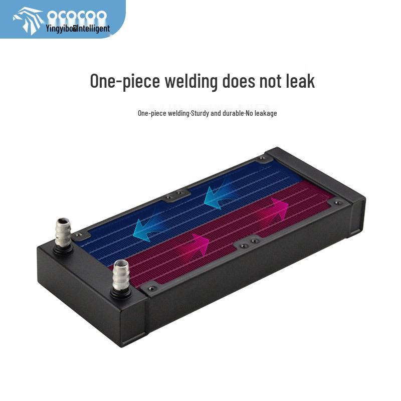 80-Row Pure Aluminum Water Cooling Radiator for ITX Cases and Mini Electric Motorcycles