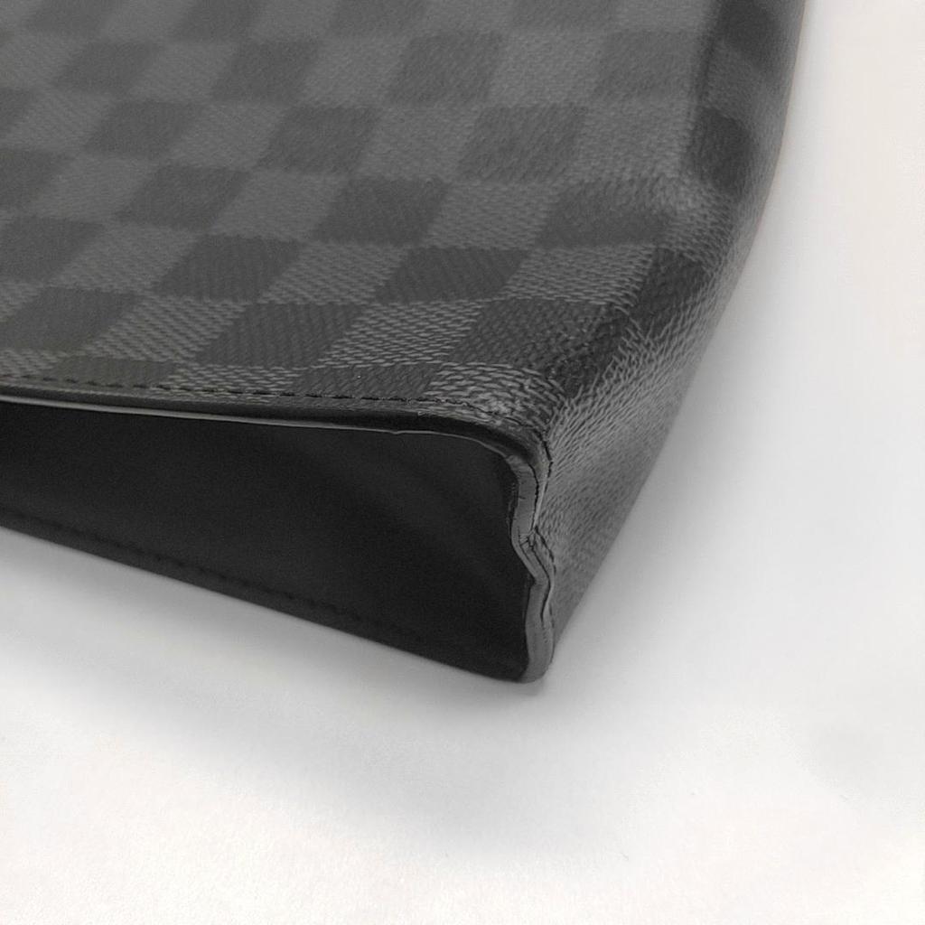 [Pre-Owned] Louis Vuitton Pochette Voyage MM 'Black Damier Graphite Canvas' - Very Good #HGF4N7