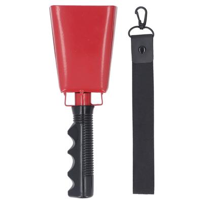 Cow Bell Metal PVC Ergonomic Handle Cheering Bell Noise Maker with Wrist Strap for Sports Events