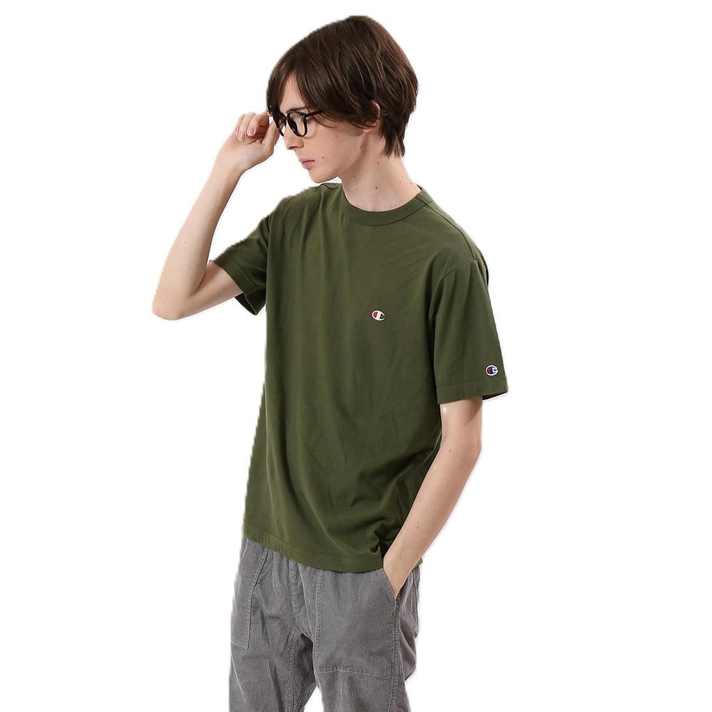 Champion Short Classic COTTON Logo Short Sleeve Dark 2XL T-shirt, Sleeve, 100% Cotton, USA, One-point Embroidery, T-shirt, Basic, C3-P300Z/C3-X352L,