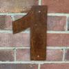 Rusty Metal Address Numbers Letters Vintage Outdoor Decor