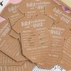 10/20pcs Baby Prediction Advice Kraft Paper Cards Gender Reveal Party Decoration Baby Shower Game Gift Cards Gender Neutral Wish