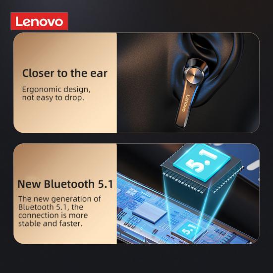 Lenovo 2Pcs QT81 Беспроводные наушники 