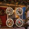 Charming Holiday Tree Accents 2 Pcs Red Bird Christmas Ornaments, 2D Round Acrylic Snowy Scene Classic Keepsake Ornaments Xmas Hanging Decoration for