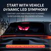 Wireless Warning Lamps Demon Eye Car Window Light with Suction Cup, Solar Rechargeable Devil Interior Atmosphere Lamp Lamp, LED Windshield for