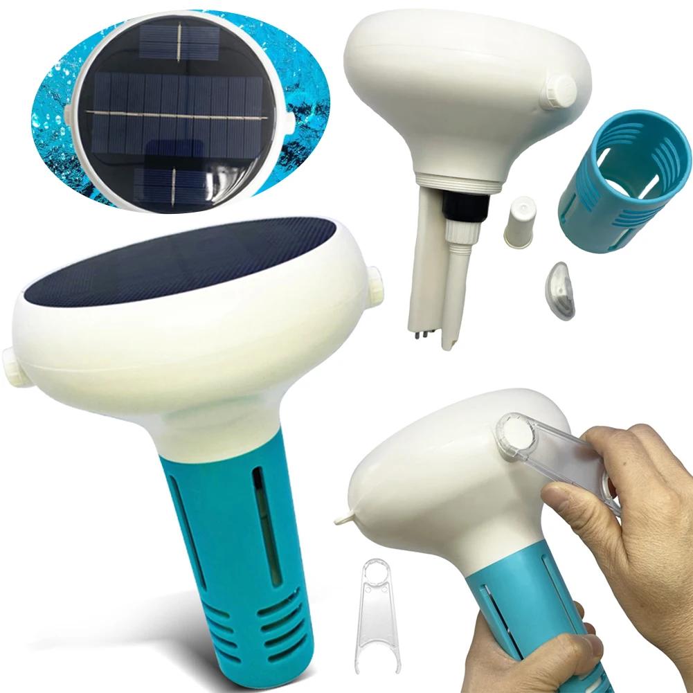 Intelligent Chlorin Meter 7 IN 1 PH ORP EC TDS Salt Temp CL Tester Solar Powered Swimming Pool Water Tester for Swimming Pool