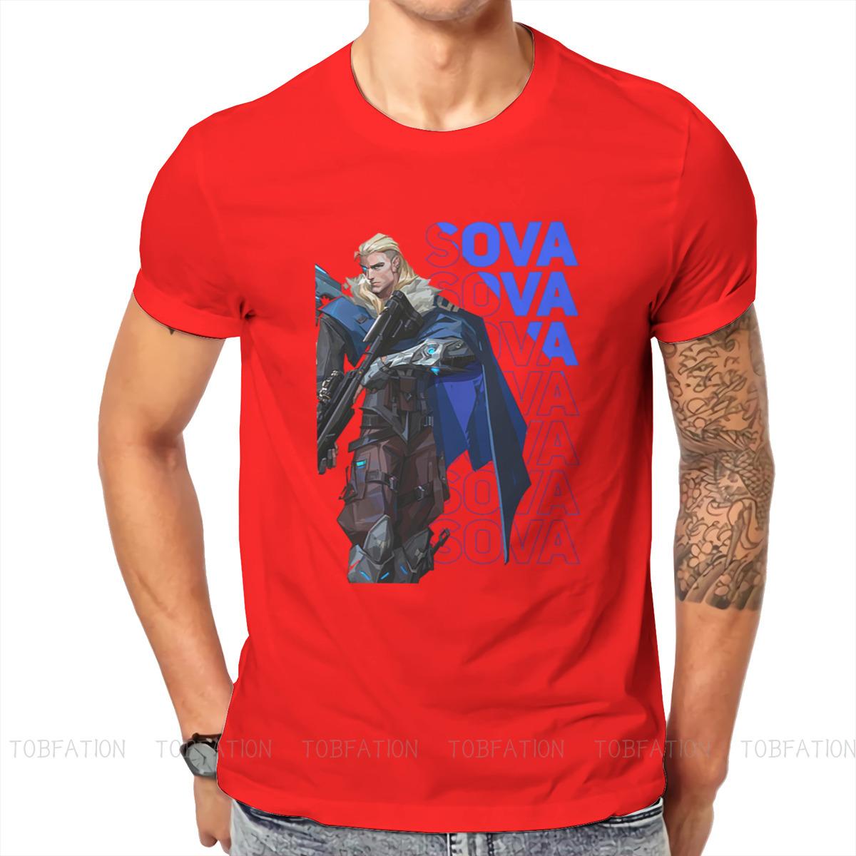 ZX VALORANT Game Sova T Shirt Classic Grunge High Quality Tshirt Loose Crewneck Men Tshirts S