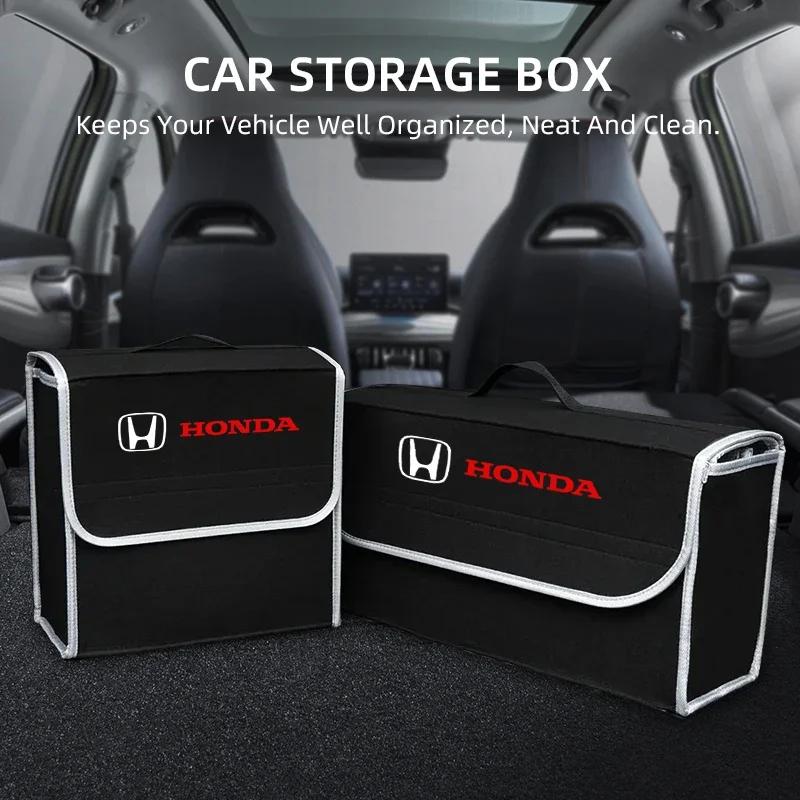 For Honda Civic Accord Fit CRV Jazz Odyssey Car Trunk Storage Box Foldable Felt Car Organizer Stowing Tidying Box