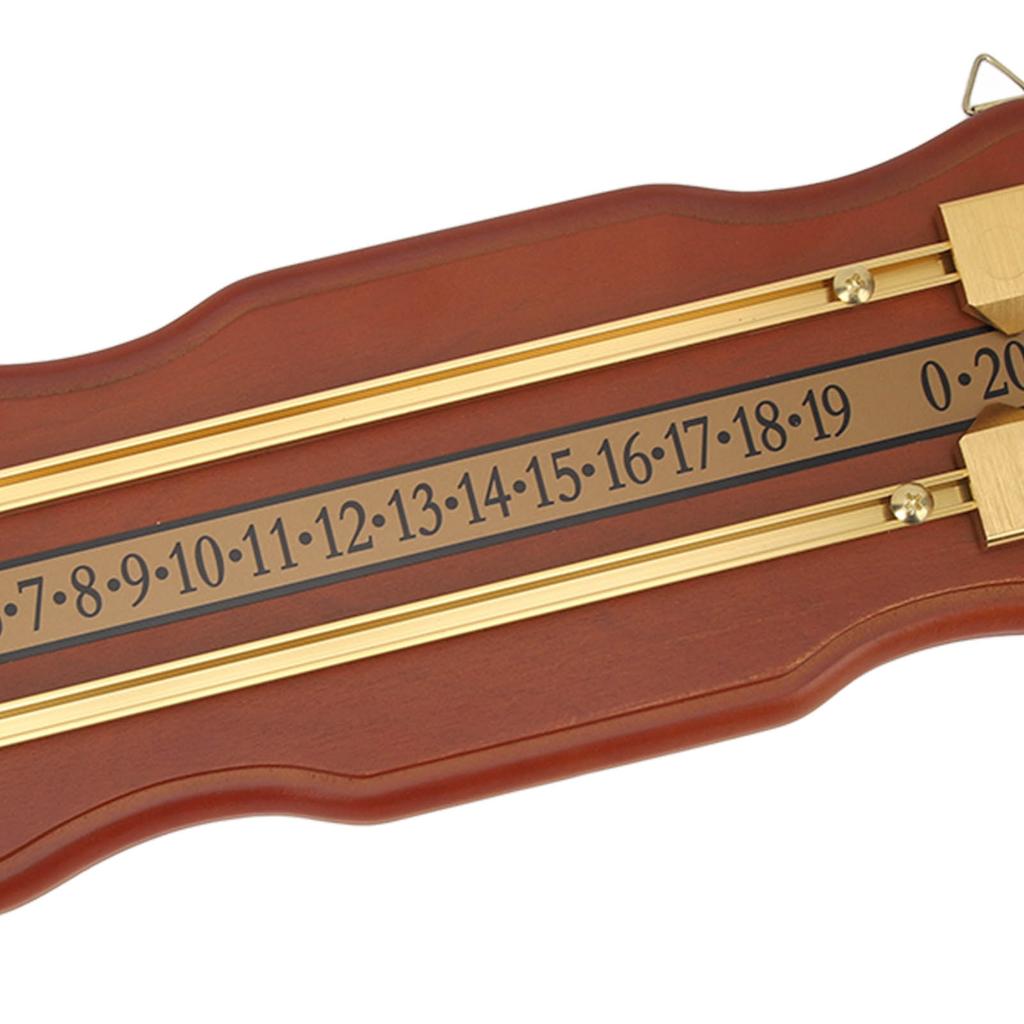 Billardspiel Zähler 2 Spuren Wellenförmige braune mitteldichte Faserplatte Billard Anzeigetafel für Heim-Club-Zubehör