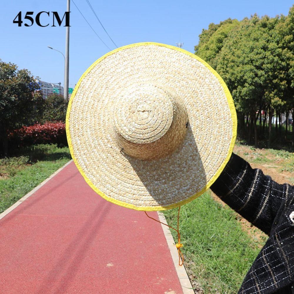 UV Protection Straw Hat Men Women Sun Protection Hat New Foldable Beach Hat  Summer Fashion Wear