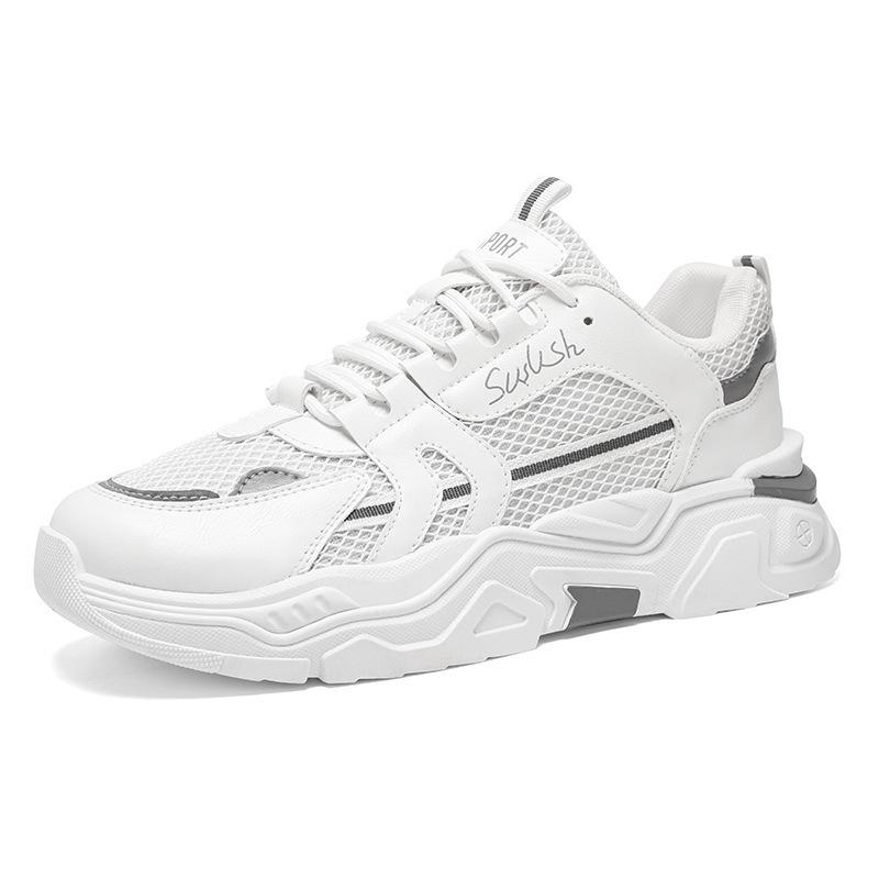 Men's Trendy Breathable Mesh Sneakers - Versatile Casual Height-Increasing Dad Shoes