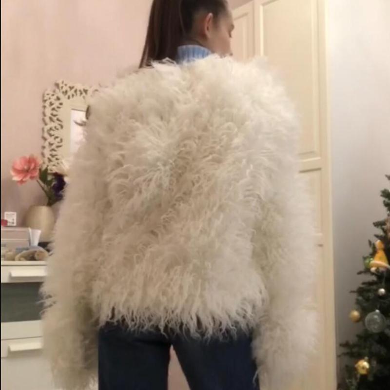 Dame Faux Fur Coat Høst Vinter Fluffy Kort Coat Faux Fur Jacket
