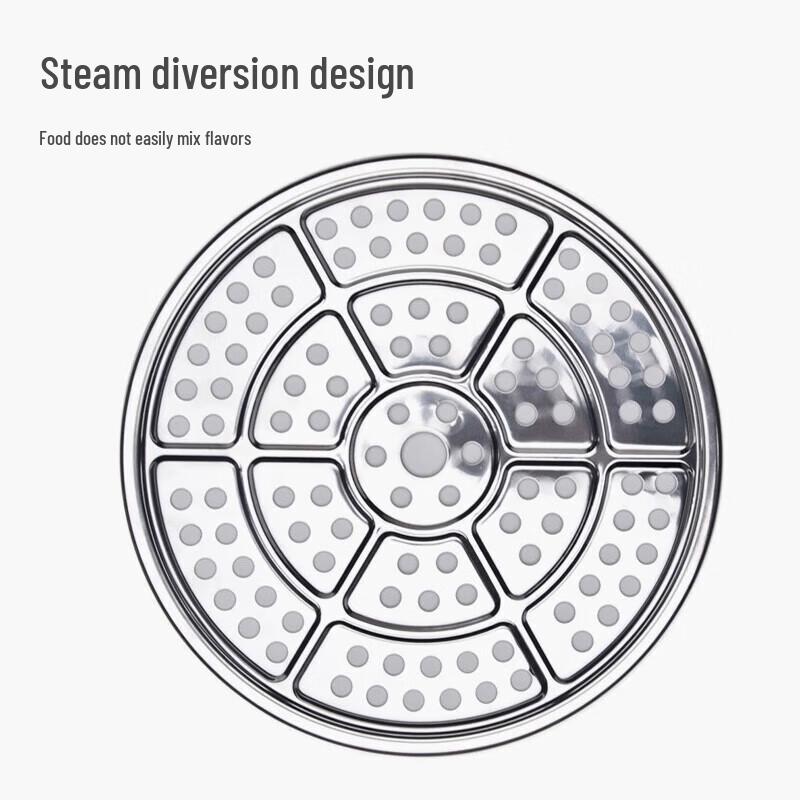 SUPOR 304 Edelstahl Doppelschicht Dämpfertopf
