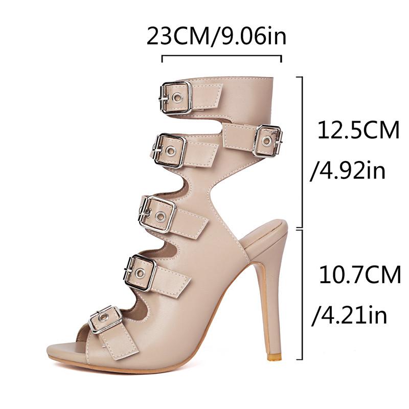 Women's high-heeled cool boots, sexy European and American style spring and summer new thin-heeled large-size fish mouth shoes