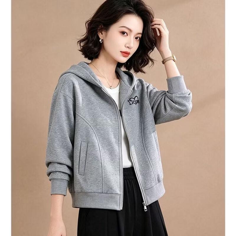 EST+II Autumn Casual Hooded Zip-Up Sweatshirt Hoodie