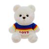 Wear Clothes Bear Plush Toy With Embroidered Heart Design For Kids And Adults Gift