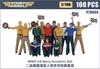 Triumph Model WW2 US Navy Flight Deck 100 Plastic Model Parts TRFP70036 1/700 Mechanic, Pieces, (Ship)