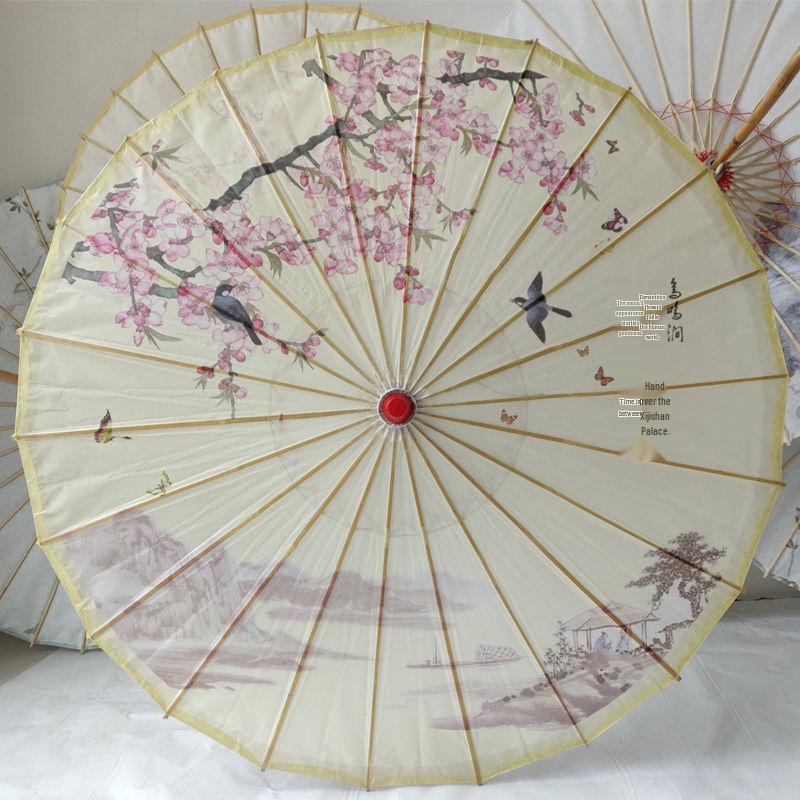 Retro Parasol Olejowy w Stylu Chińskim - Wodoodporny, Ochrona Przed Słońcem, Dekoracja Taneczna i Cheongsam