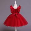 Autumn Children's Princess Dress Sleeveless Costume Flower Girl Tutu Skirt Kindergarten Graduation Dress for Girls