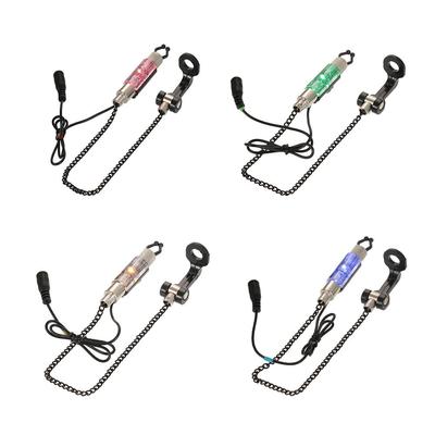 Iron Fishing Bite Alarm Chain Hanger Swinger LED Illuminated Indicator