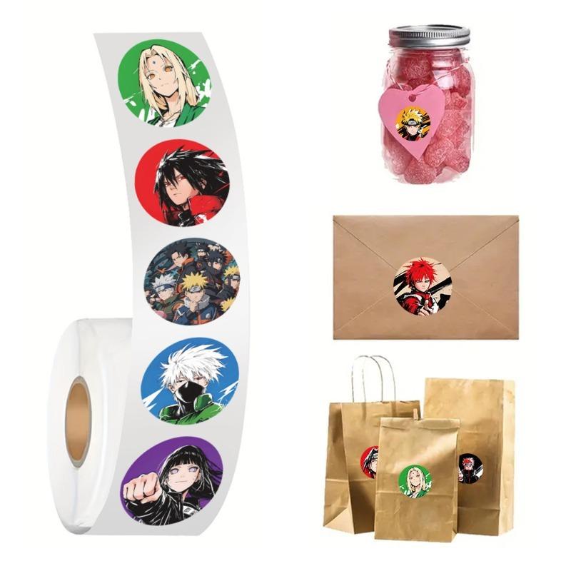 500pcs Narutos Sealing Stickers Guko Cute Cartoon Anime Stickers Round Diy Decor Album Diary Label Graffiti Sticker Toys