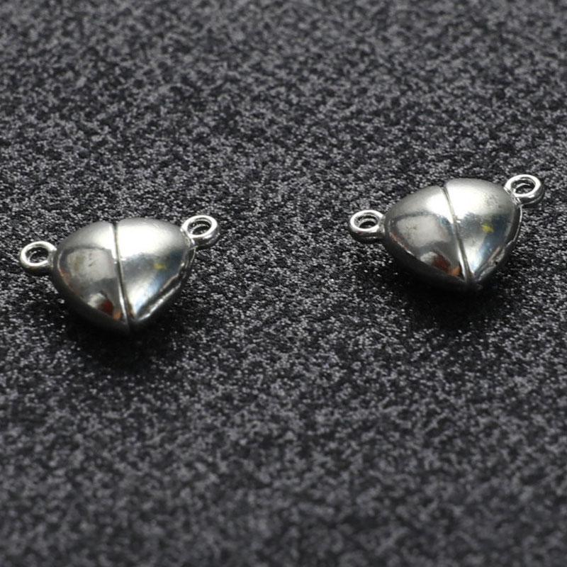 10ks Slitina mědi Láska Magnetický konvertor spony Přívěsek Náramek Náhrdelník Přívěsek