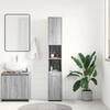 VidaXL Bathroom Cabinet Sonoma Grey 30x30x183.5 Cm Engineered Wood 815520