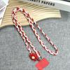 Braided Phone Holder Strap Flower Braided Hanging Rope Universal Mobile Phone Lanyard  Bag
