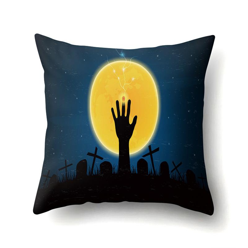 Halloween Pillowcase Car Waist Pillow Pumpkin Sofa Cushion Cover Office Home Living Room Pillowcase