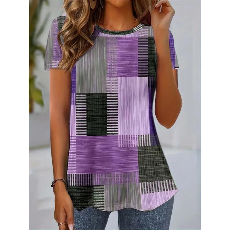 3D Printed Summer Women s T-Shirt Breathable Versatile Fashion S