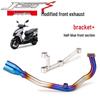 SYM JETS 125 Stainless Steel R77 Exhaust Pipe: Non-destructive Direct Fit Modification