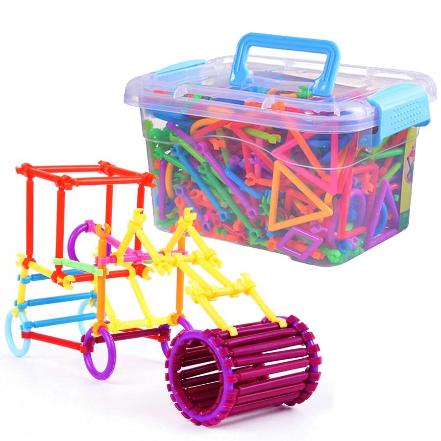 65/130pcs Building Block Sticks Interactive Game DIY Splicing Assembling Handicrafts Supplies Creative Magic Birthday Gift XJM