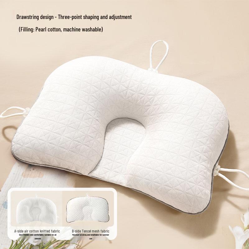 Baby Head Shaping Pillow for 0-6 Months - Anti-Startle and Supportive