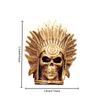 Tribal Chief Skull Head Brass Knife Beads EDC Outdoor DIY Paracord Woven Bracelets Charms Lanyard Key Chain Pendants Hangings Accessories