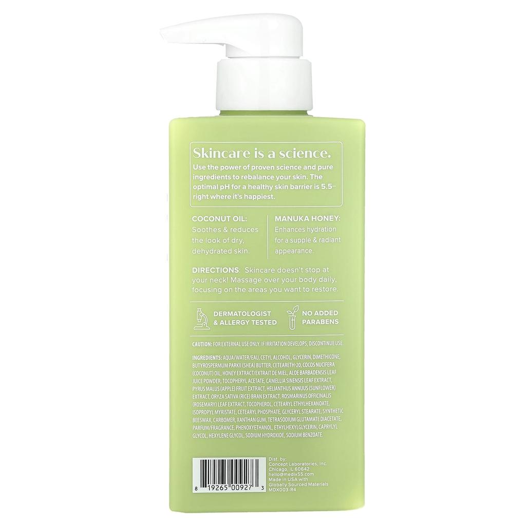 Medix 5.5, Body Treatment Cream, Coconut Oil + Manuka Honey, 444Ml(15Fl Oz)