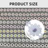 652F Flower Lace Ribbon 1 Yard 25mm Wide Embroidered Lace Trim Sewing Ribbon for Wedding Dress Clothing Embellishment