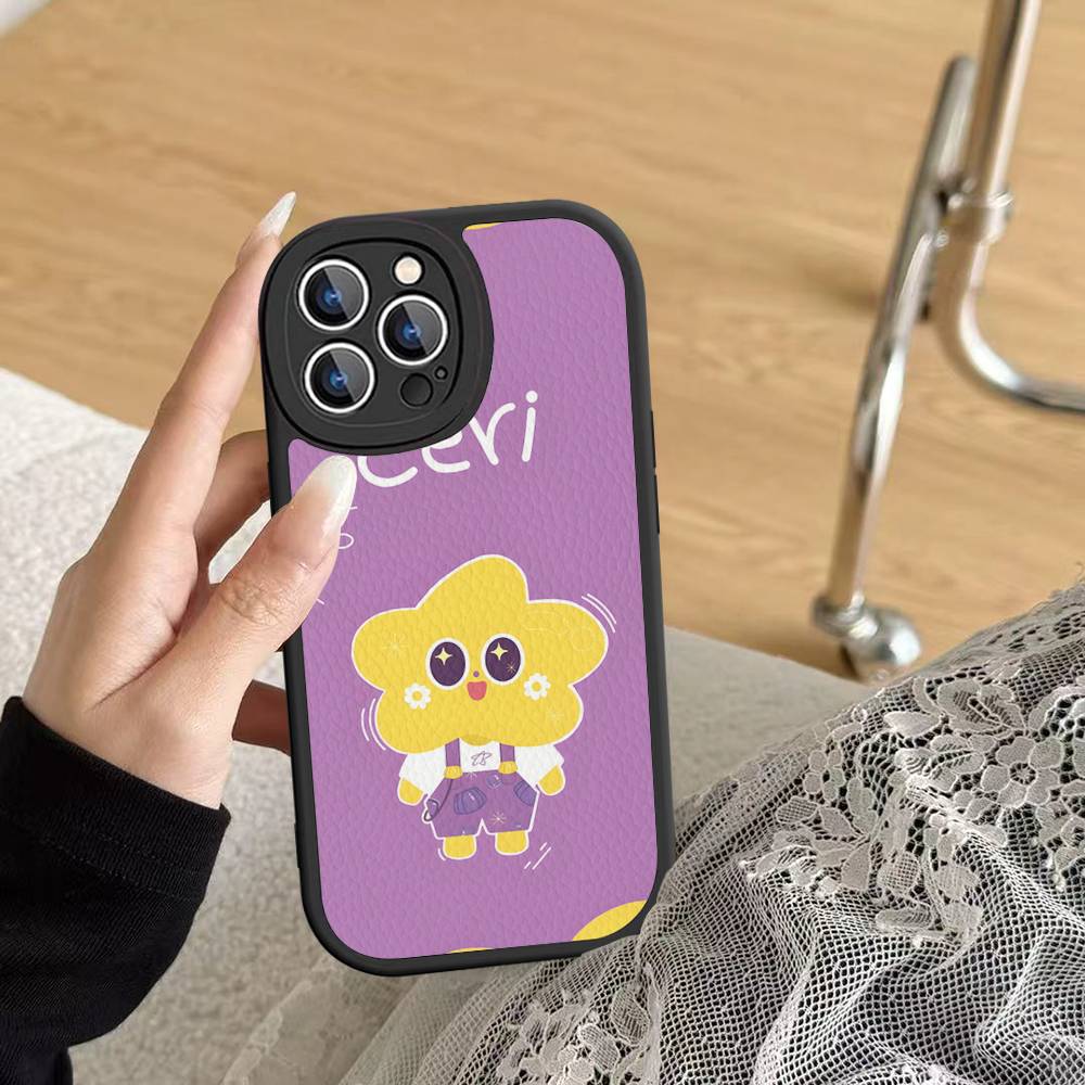 Anime Maskot GMMTV Pouzdro na telefon Pro IPhone 16 15 14 13 12 11 Pro Max Plus Kožený kryt