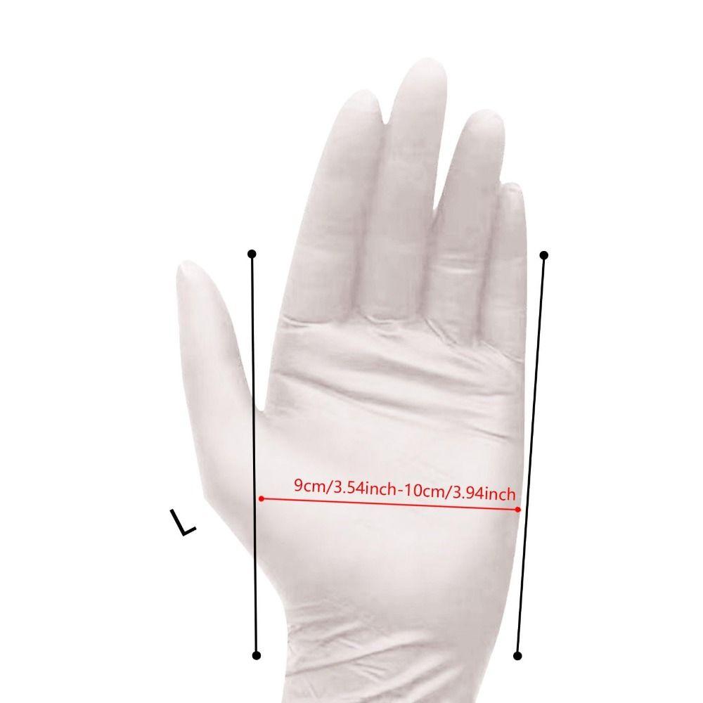 100pcs Food Safe Nitrile Gloves Powder Free Rubber Gloves  for Cleaning Cooking
