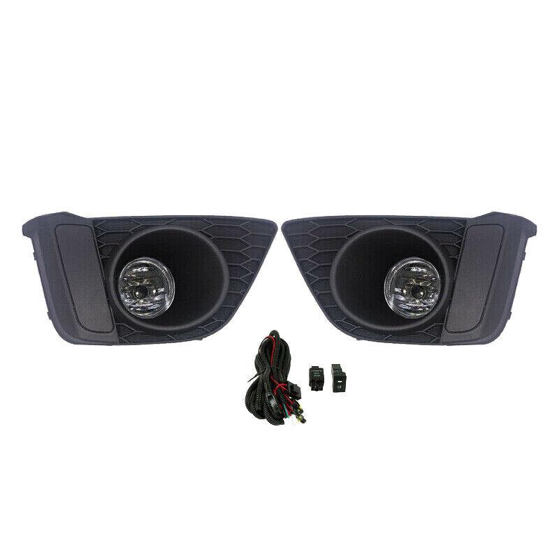 2pcs Car Fog Lights for Honda Fit Jazz 2014 2015 2016 2017 Daytime Running Lamp With Wires Switch Kit Car Accessories
