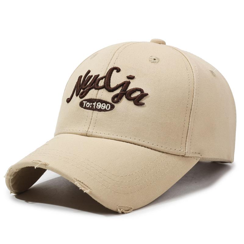 Spring And Autumn Hardtop Versatile Baseball Cap Men'S And Women'S Embroidered Alphabet Sun Cap Outdoor Casual Cap Tide